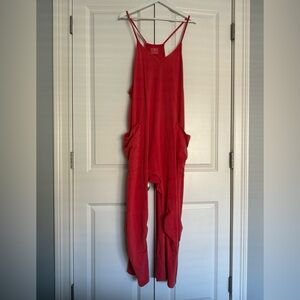 Red jumpsuit by free people
